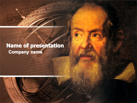 Galileo Galilei Presentation Template, Master Slide