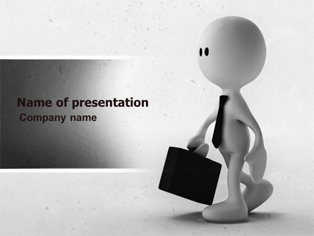 Business Man Presentation Template, Master Slide