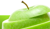 Sliced Green Apple Presentation Template