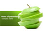 Sliced Green Apple slide 1