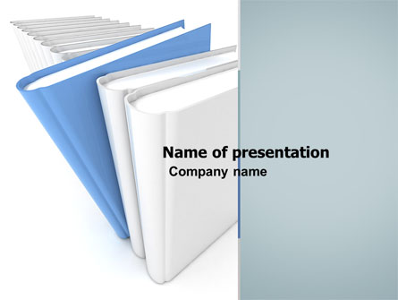 Books Line Presentation Template, Master Slide