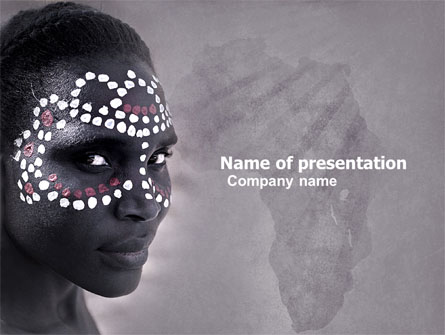 African Aesthetic Presentation Template, Master Slide