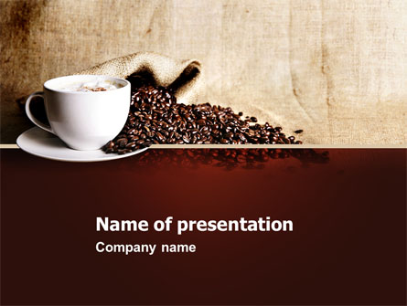 Coffee Break With Cappuccino Presentation Template, Master Slide
