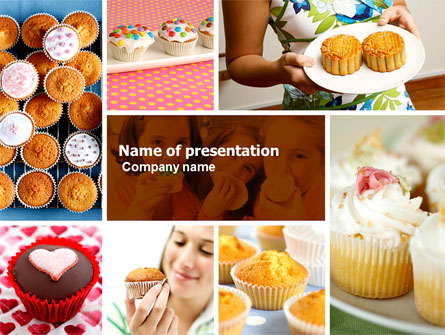 Cupcakes Presentation Template, Master Slide