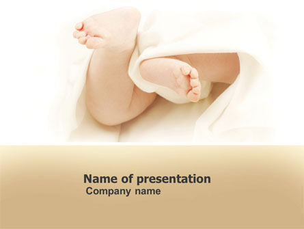 Little Feet Presentation Template, Master Slide