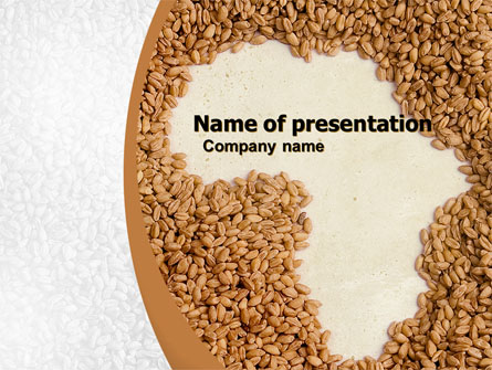 African Famine Presentation Template, Master Slide
