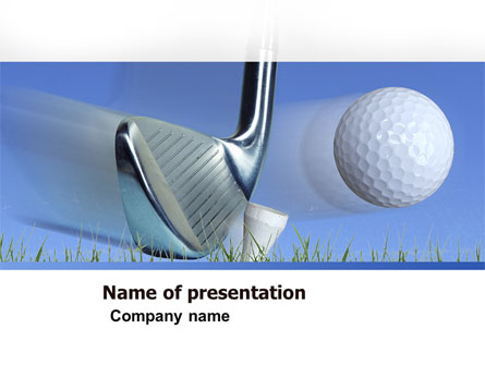 Slight Bump In Golf Presentation Template, Master Slide