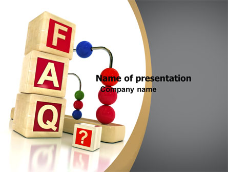 FAQ Presentation Template, Master Slide