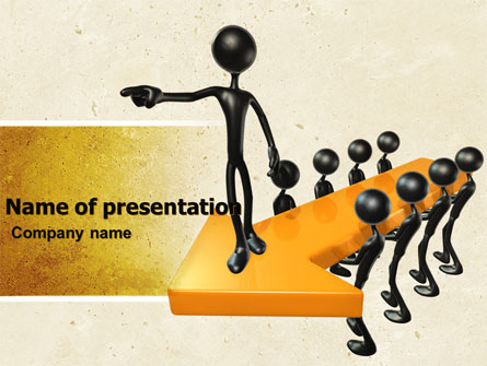 Specify Direction Of Movement Presentation Template, Master Slide