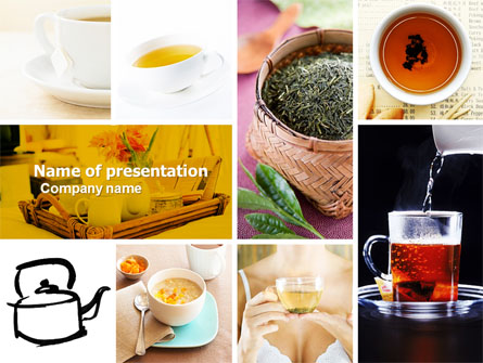 Tea Collage Presentation Template, Master Slide