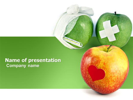 Vitamin Treatment Presentation Template, Master Slide