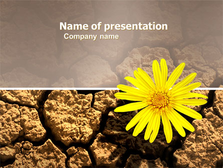Desert Flower Free Presentation Template, Master Slide