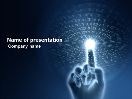 Connection With Digital World Presentation Template, Master Slide