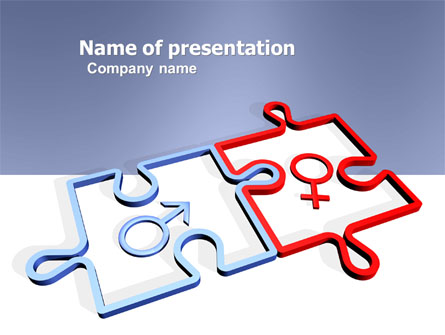 Gender Relations Presentation Template, Master Slide