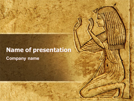 Egyptian Engraving Presentation Template, Master Slide
