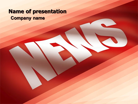 News Presentation Template, Master Slide