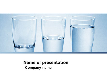 Glass Half Full Presentation Template, Master Slide