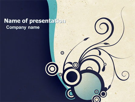 Decorative Design Presentation Template, Master Slide