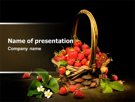 Strawberries Presentation Template, Master Slide