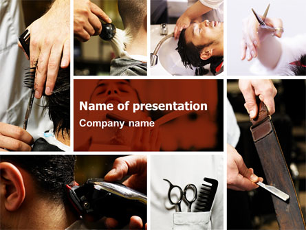 Barber Presentation Template, Master Slide