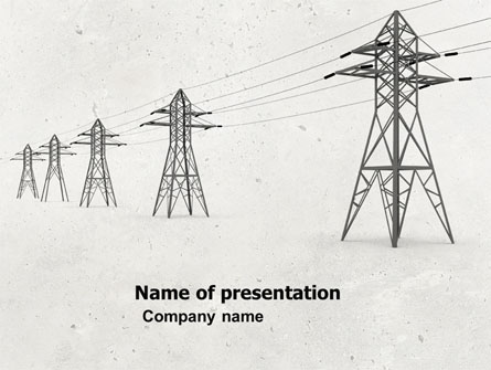 Power Lines Presentation Template, Master Slide