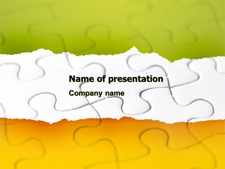 Puzzle Completed Presentation Template, Master Slide