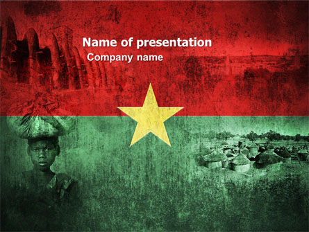Burkina Faso Presentation Template, Master Slide