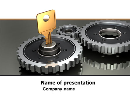 Key To Lock Mechanism Presentation Template, Master Slide