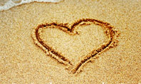 Heart On Sand Presentation Template