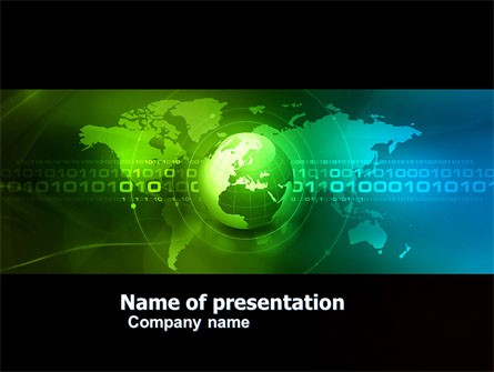 Web Over The Earth Presentation Template, Master Slide