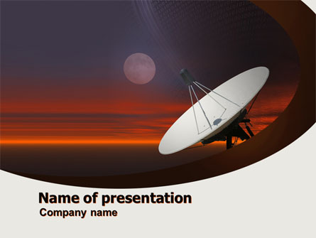 Parabolic Aerial Presentation Template, Master Slide