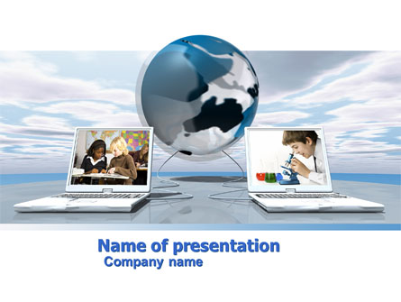 Education and Computer Presentation Template, Master Slide