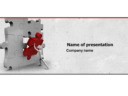 Inserting Missing Part Presentation Template, Master Slide