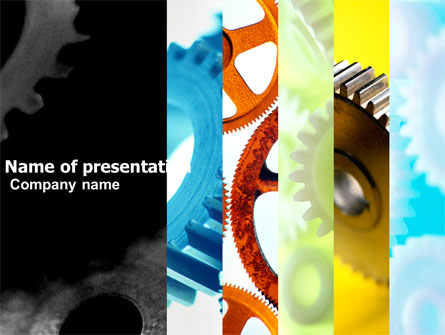 Gear Wheel Presentation Template, Master Slide