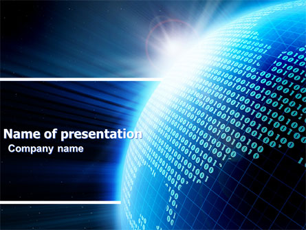 World In Digits Presentation Template, Master Slide