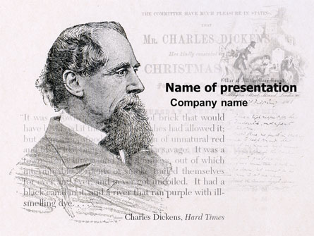 Charles Dickens Presentation Template, Master Slide