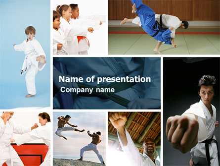 Karate Presentation Template, Master Slide