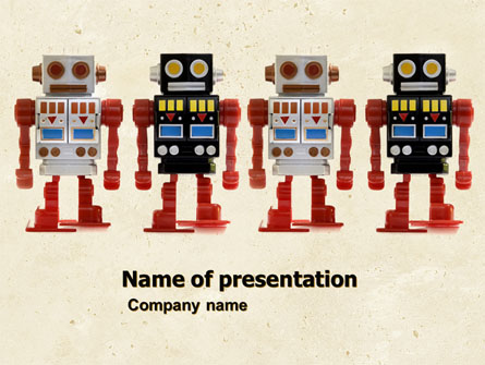 Robots Presentation Template, Master Slide