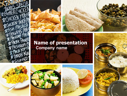 Indian Food Presentation Template, Master Slide