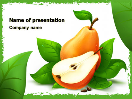 Free Pear Presentation Template, Master Slide