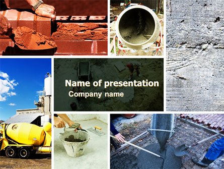Cement Presentation Template, Master Slide