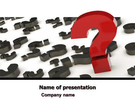 Important Question Presentation Template, Master Slide