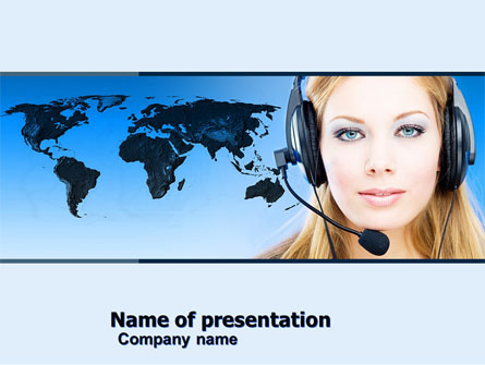 Communication Service Presentation Template, Master Slide