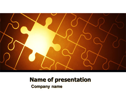 Missing Puzzle Presentation Template, Master Slide