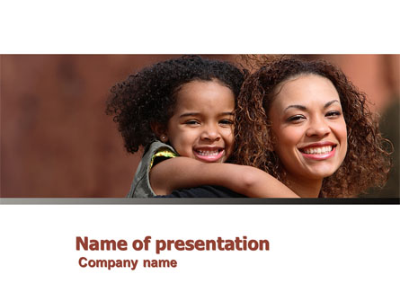 Mother and Daughter Presentation Template, Master Slide