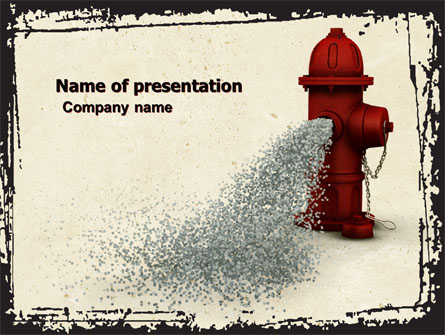 Fire Hydrant Presentation Template, Master Slide