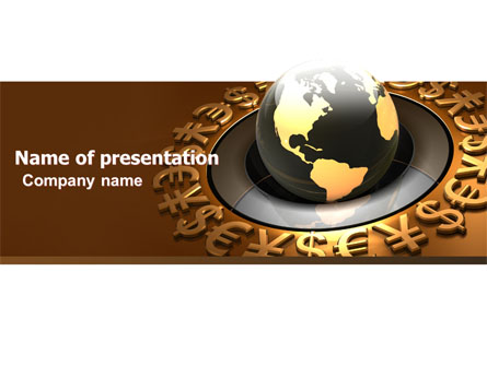 Global Currency Presentation Template, Master Slide