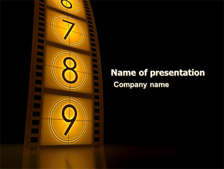 Cinema Strip Presentation Template, Master Slide