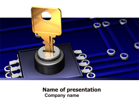 Data Protection Key Presentation Template, Master Slide