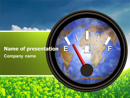 Fuel Meter Presentation Template, Master Slide